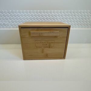 Clean Skin Club Bamboo Towel Holder
